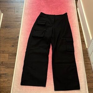 Wilfred Black Wide Leg Pants High Waisted Modern